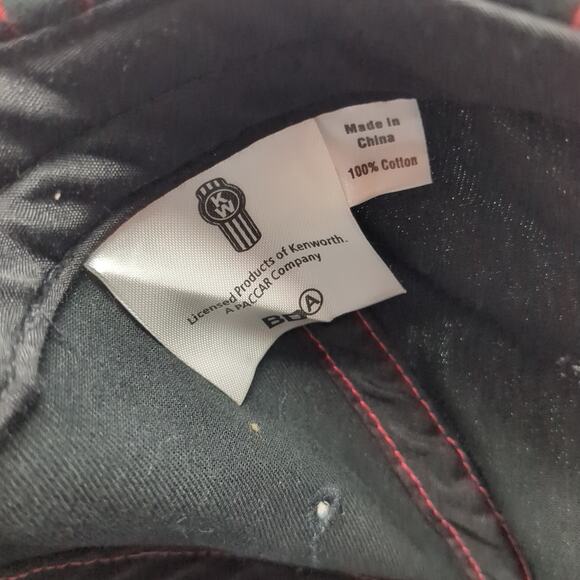 Kenwood Snapback Cap Black One Size Adjustable Embroidered Vented Holes Cotton - Picture 9 of 9